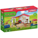 B-Ware Schleich Tierhotel Spielhaus Tierunterkunft Tiere Zubehör Stall Zaun Farm World