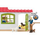 B-Ware Schleich Tierhotel Spielhaus Tierunterkunft Tiere Zubehör Stall Zaun Farm World