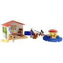 B-Ware Schleich Tierhotel Spielhaus Tierunterkunft Tiere Zubehör Stall Zaun Farm World
