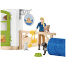 B-Ware Schleich Tierhotel Spielhaus Tierunterkunft Tiere Zubehör Stall Zaun Farm World