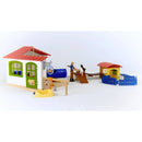 B-Ware Schleich Tierhotel Spielhaus Tierunterkunft Tiere Zubehör Stall Zaun Farm World