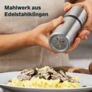 B-Ware Silberthal Muskatmühle Gewürzmühle Muskatnussmühle Finecut Edelstahlbehälter