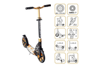 B-Ware Six Degrees Aluminium Scooter Tretroller Ständer Cityroller Roller Abec 7 Gold