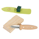 B-Ware Small Foot Schnitzmesser Set Messer Block Handschuhe Holz Outdoor Kinder Grün