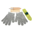 B-Ware Small Foot Schnitzmesser Set Messer Block Handschuhe Holz Outdoor Kinder Grün