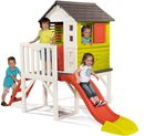 B-Ware Smoby Spielhaus Stelzenhaus Rutsche Leiter Veranda Schiebefenster