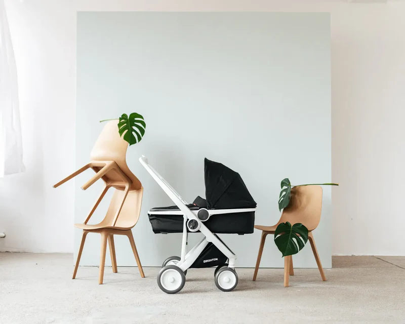 Greentom 2-in-1 – Nachhaltiger Kombikinderwagen | Babywanne & Wendesitz | Refurbished