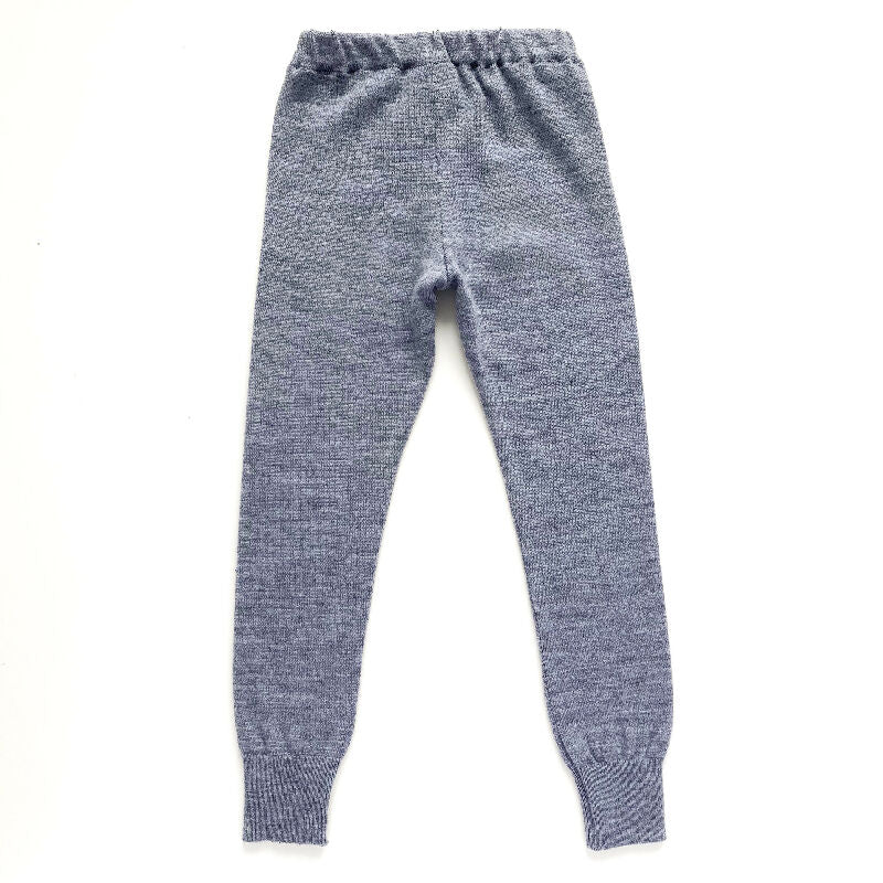 kronjuwel Merinowollhose / Leggings Größe 98/104 grau Upcycling