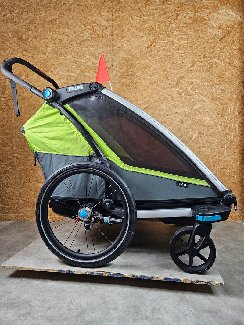 Thule - Cab 2 Fahrradanhänger - Grün in sehr Gutem Zustand 3