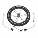 B-Ware Thule Jogging Set Für Chariot 1 Joggingrad Für Thule Fahrradanhänger Rad Silber
