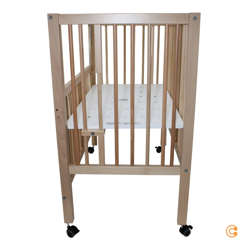 B-Ware Ti Ssi Beistellbett Bett Maxi Boxspring Rollen Bett Verschlussgitter Natur Braun