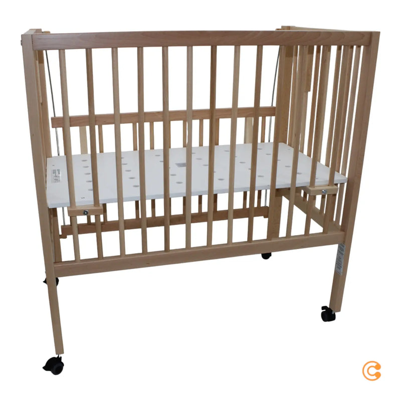 B-Ware Ti Ssi Beistellbett Bett Maxi Boxspring Rollen Bett Verschlussgitter Natur Braun