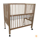 B-Ware Ti Ssi Beistellbett Bett Maxi Boxspring Rollen Bett Verschlussgitter Natur Braun