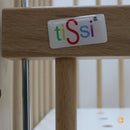 B-Ware Ti Ssi Beistellbett Bett Maxi Boxspring Rollen Bett Verschlussgitter Natur Braun