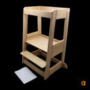 B-Ware Ti Ssi Lernturm Tritthocker Geschwister Zwillinge Buche Höhenverstellbar Felix