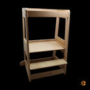 B-Ware Ti Ssi Lernturm Tritthocker Geschwister Zwillinge Buche Höhenverstellbar Felix