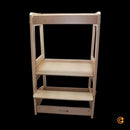 B-Ware Ti Ssi Lernturm Tritthocker Geschwister Zwillinge Buche Höhenverstellbar Felix