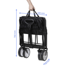 B-Ware Toolcraft Bollerwagen Handwagen Transportwagen Faltbar Stahl 80 Kg Polypropylen