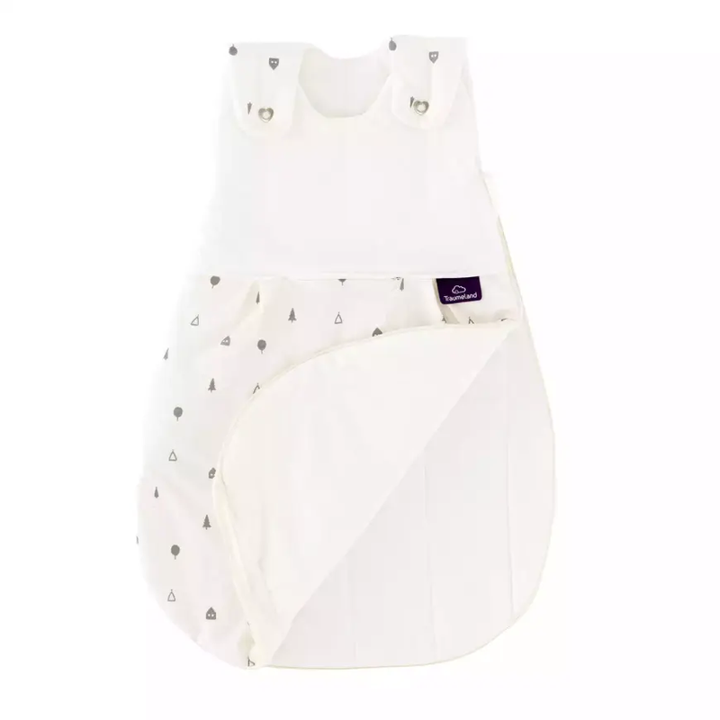 Träumeland Schlafsack Baby Schlafbeutel Liebmich Zuhause Grau Größe 68 74 B-Ware - 9120088886516