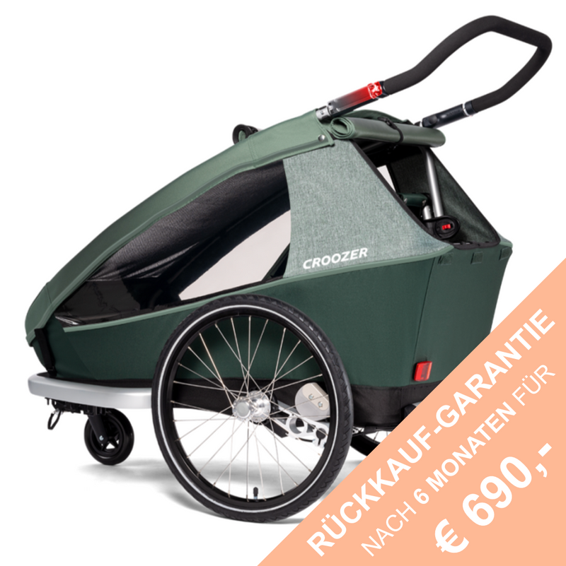 CROOZER Fahrradanhänger Kid Vaaya 2-Sitzer