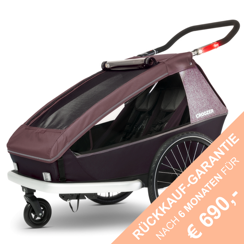 CROOZER Fahrradanhänger Kid Vaaya 2-Sitzer