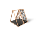 Refurbished Kidwood Zebra Klettergerüst für Kinder – Indoor Klettergerüst aus Holz, geprüft & aufbereitet