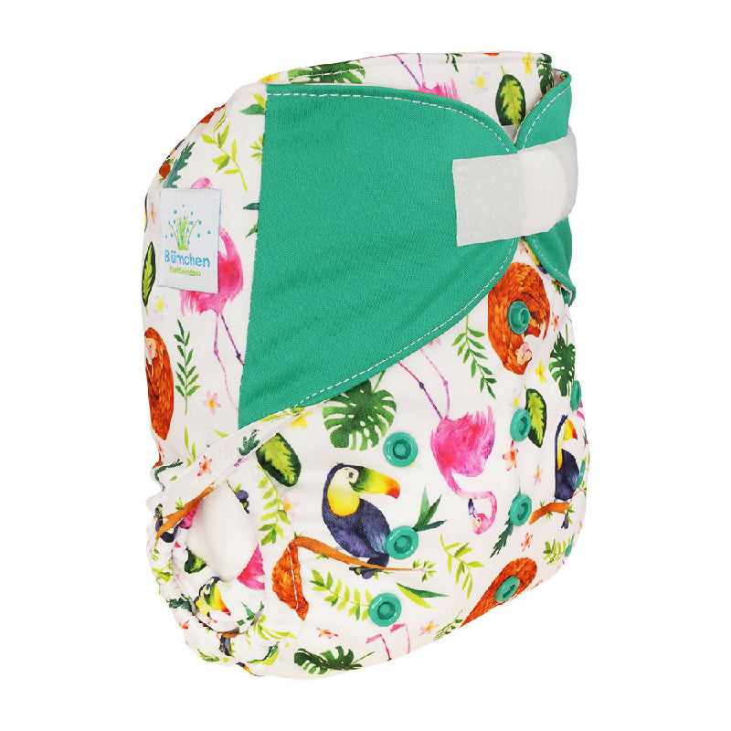 Blümchen OneSize Kletter Stoffwindel Überhose (3,5-16kg)