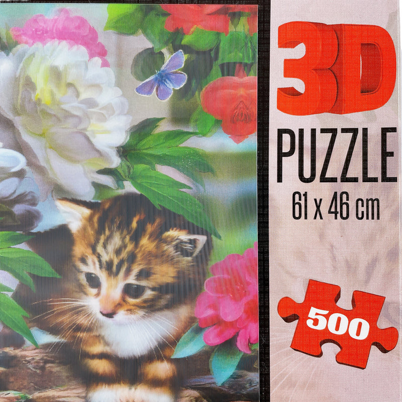 3D Puzzle Kätzchen, 500 Teile