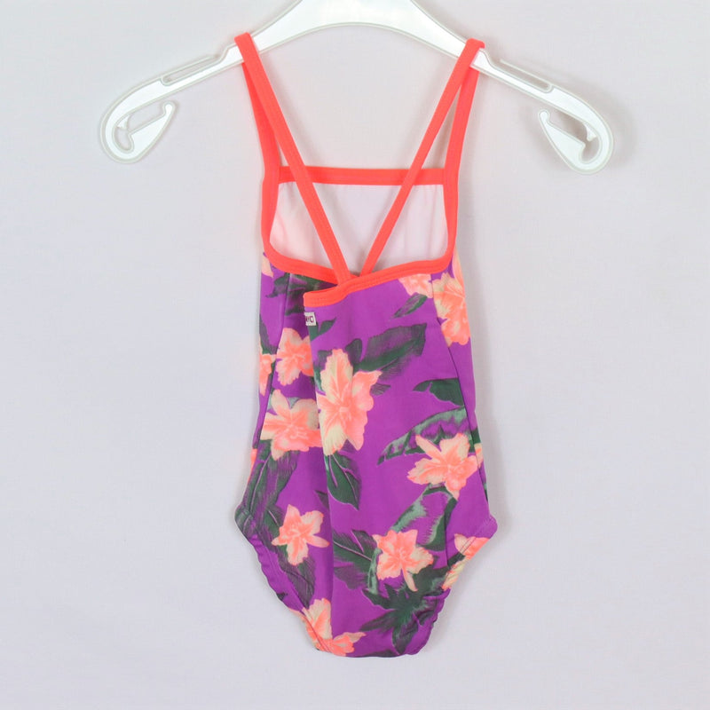 Swimwear - Tumble' N DRY - Swimsuit - 74 - purple - flowers - very good condition