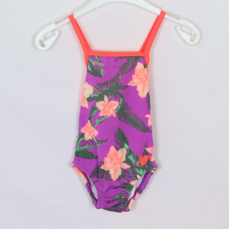 Swimwear - Tumble' N DRY - Swimsuit - 74 - purple - flowers - very good condition