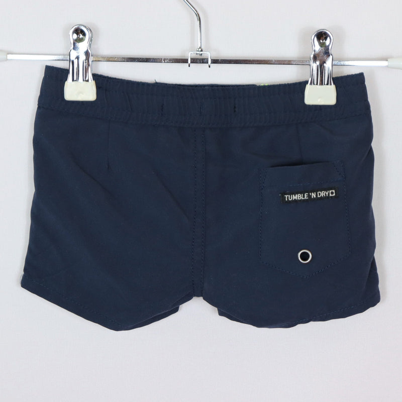 Badekleidung - Tumble' N DRY - Badehose - 62 - blau/grün - Schrift - gemustert - sehr guter Zustand