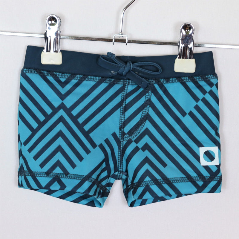 Swimwear - Tumble' N DRY - swimming trunks - 86 - blue/turquoise - striped - very good condition