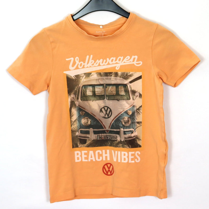 T-Shirt - Name it - 128 - orange - motif - Boy - very good condition