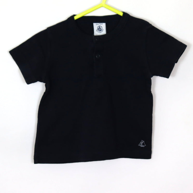 T-Shirt - Petit Bateau - 74 - dark blue - U - Boy - very good condition