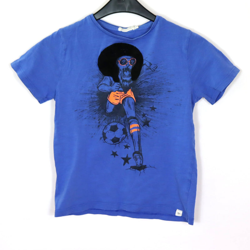 T-Shirt - Billy Bandit - 128 - blue - motif - Boy - very good condition