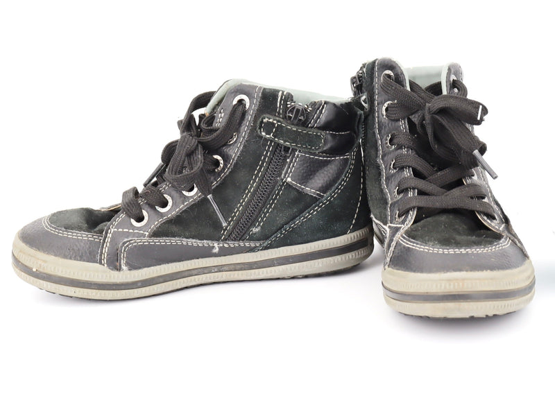 Halbschuhe - GEOX - Sneaker - 30 - grau/schwarz - mit Schleife - Boy -  guter Zustand