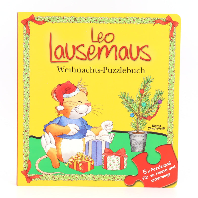 Puzzlebuch - Leo Lausemaus - Weihnachts-Puzzlebuch - sehr guter Zustand