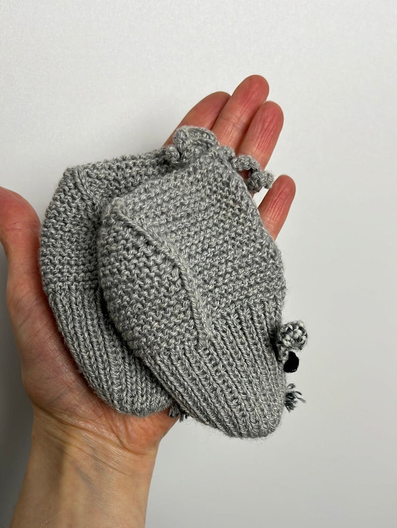 Wollsocken Maus - handmade