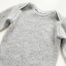kronjuwel Kaschmirpullover für Babys in Größe 80 grau Upcycling