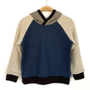 kronjuwel Kapuzenpullover aus 100% Kaschmir in Größe 98/104 blau beige grau braun Upcycling