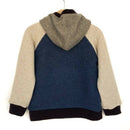 kronjuwel Kapuzenpullover aus 100% Kaschmir in Größe 98/104 blau beige grau braun Upcycling