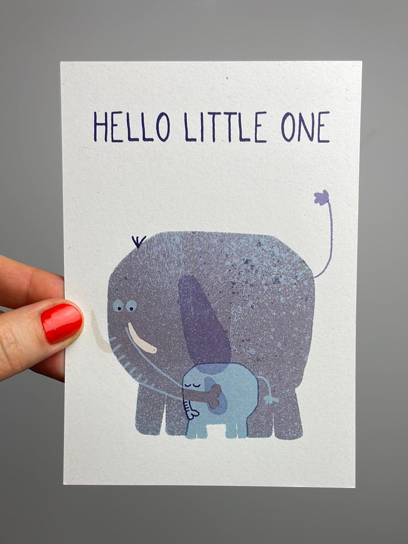 hello little one - Elefanten • Postkarte