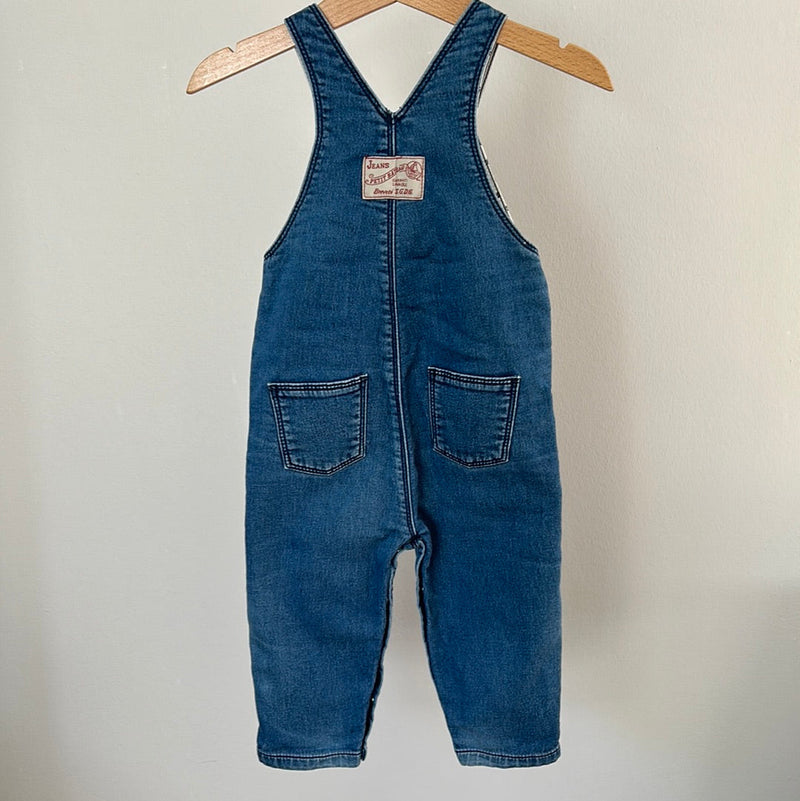 Petite Bateau Jeans Latzhose - Gr. 74