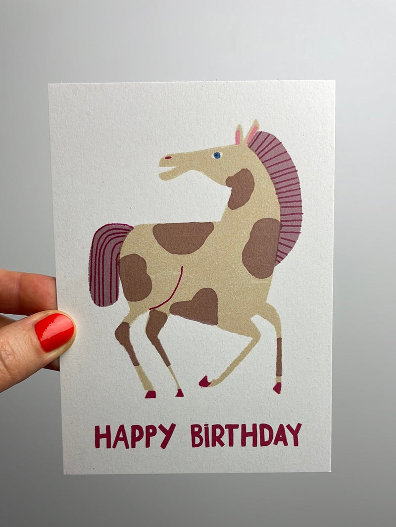 happy birthday - Pferd • Postkarte