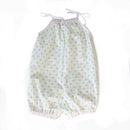 Robe of feathers 50s Playsuit- green dot