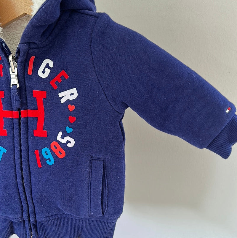 Tommy Hilfiger Sweatshirt Wendejacke - Gr. 74