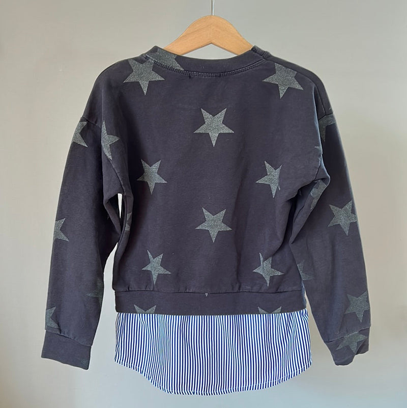 BAD GIRL sweatshirt with blouse insert - size 116