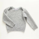 kronjuwel Kaschmirpullover für Babys in Größe 80 grau Upcycling