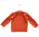 kronjuwel baby sweater made from 100% cashmere in 74/80 orange upcycled
