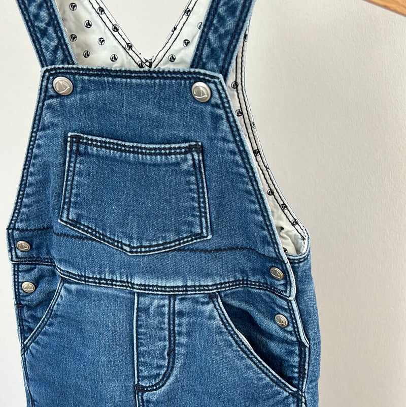 Petite Bateau Jeans Dungarees - Size 74